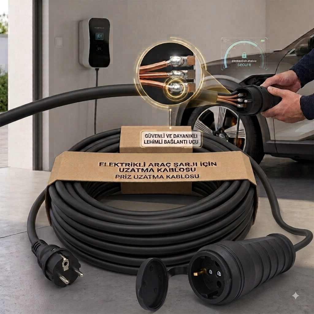 Elektrikli Araç Şarjı İçin Ara Kablolarımız