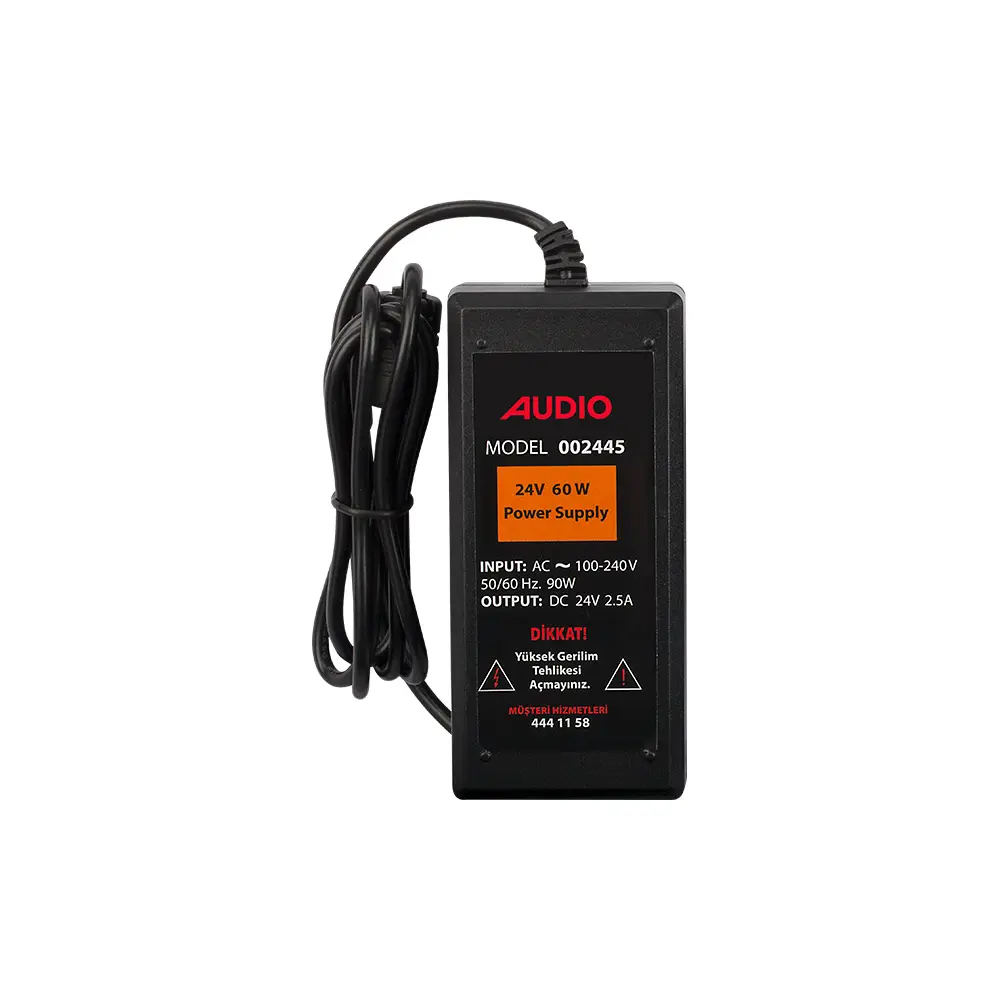 AUDIO 002445 BUS PLUS 24V 60 WATT POWER SUPPLY - AUDİO GÖRÜNTÜLÜ DİAFON GÜÇ KAYNAĞI ADAPTÖR