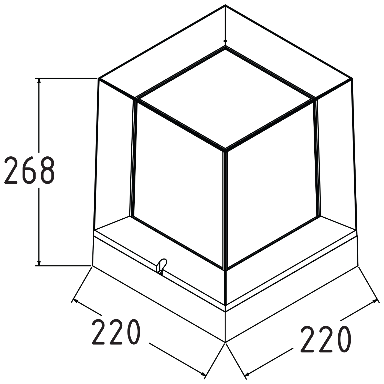 HOROZ PRIZMA BAHÇE ARMATÜRÜ SİYAH 400-010-129