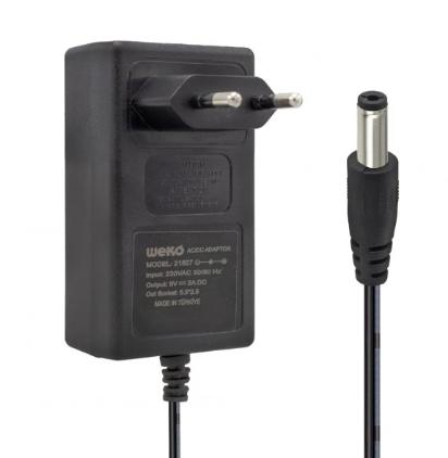 9 VOLT 2 AMPER PRİZ TİPİ ADAPTÖR 9V 2A