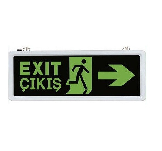 ÇİFT YÖNLÜ EXIT ACİL DURUM TABELASI ACİL ÇIKIŞ TABELASI