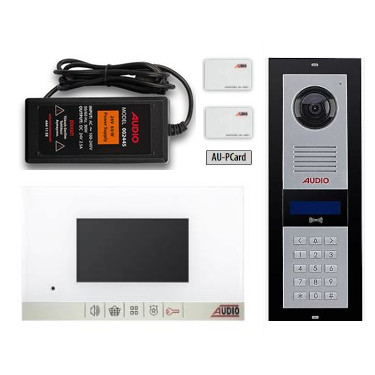 AUDIO 24 DAİRE GÖRÜNTÜLÜ DİAFON SETİ KART OKUYUCULU 24 DAİRE GÖRÜNTÜLÜ ZİL PAKETİ
