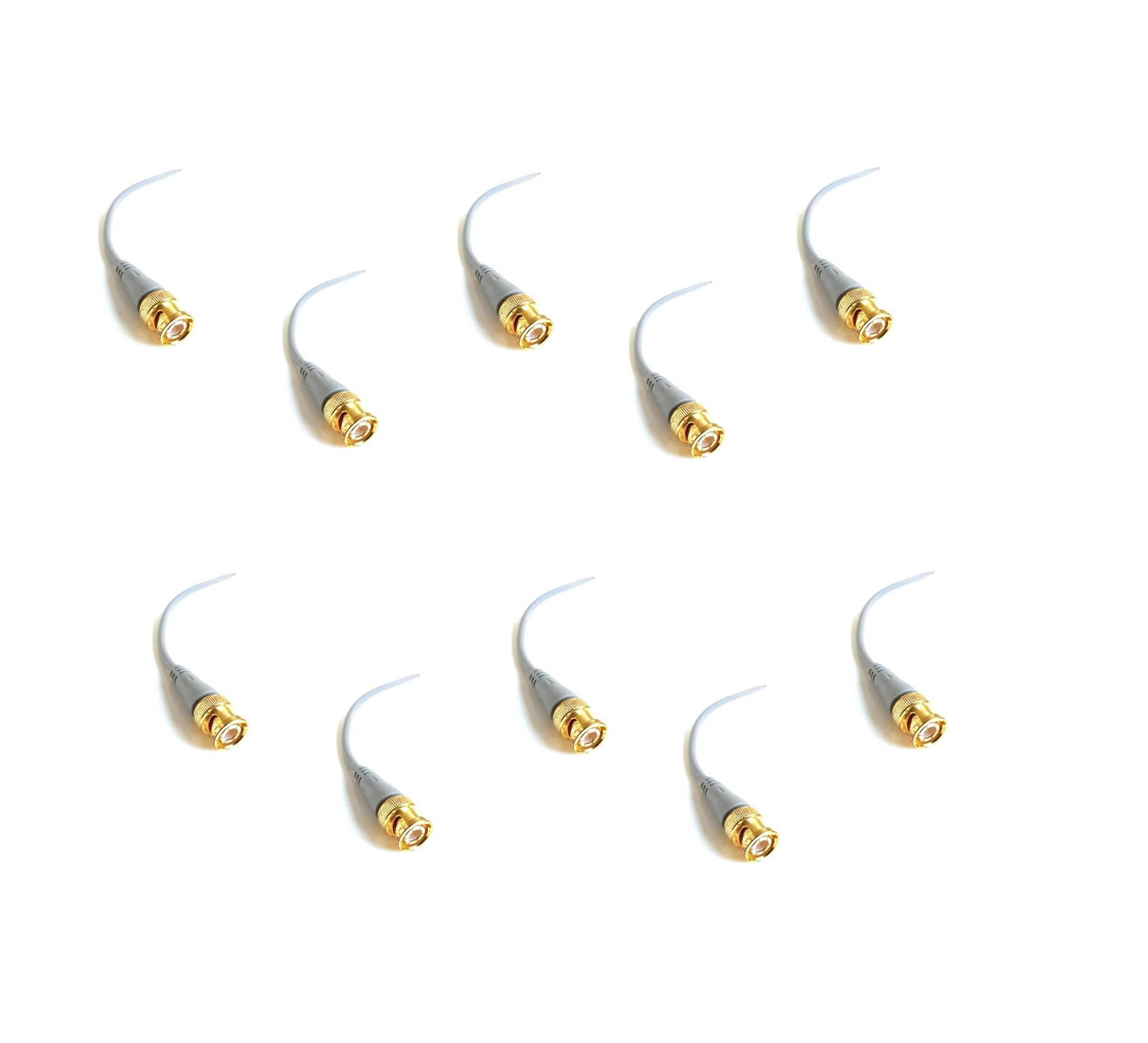KABLOLU BNC FİŞLİ HAZIR GOLD 20 CM 10 ADET 