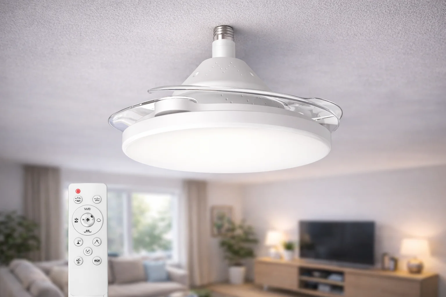 CATA DOLUNAY HAYALET PERVANELİ LED AMPUL FAN LED AMPUL 3 RENK 