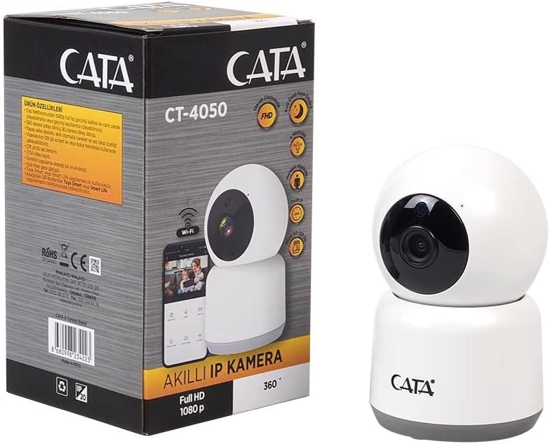 CATA CT-4050 AKILLI IP KAMERA WIFI SD KART DESTEKLİ 360 DERECE
