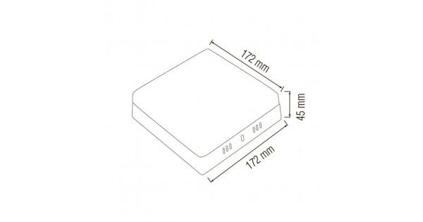 HOROZ CARLA 24SQ SIVA ÜSTÜ KARE LED PANEL BEYAZ 7000K 016-059-0024