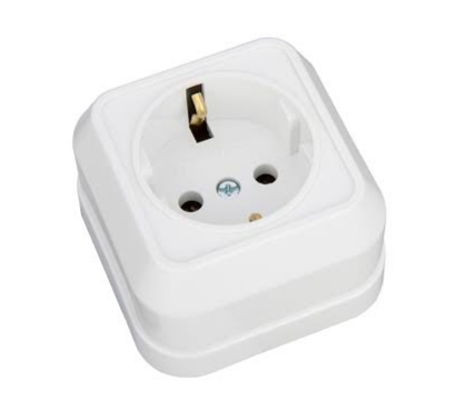 MAKEL SIVA ÜSTÜ TOPRAKLI PRİZ BEYAZ 