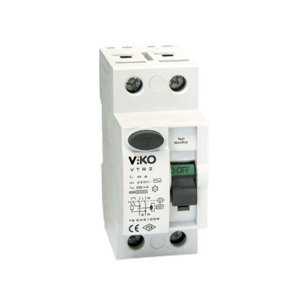 VİKO 2X40A 300mA KAÇAK AKIM KORUMA RÖLESİ 6KA