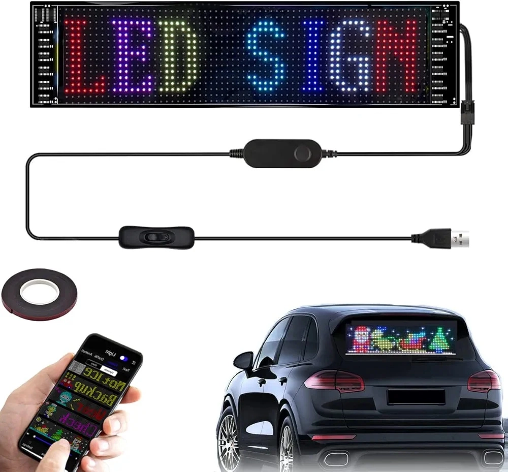 Cata CT-4568 Esnek LED Matrix Panel - Mobil Uygulama Destekli Kayan Yazı Tabela (5V Bluetooth)