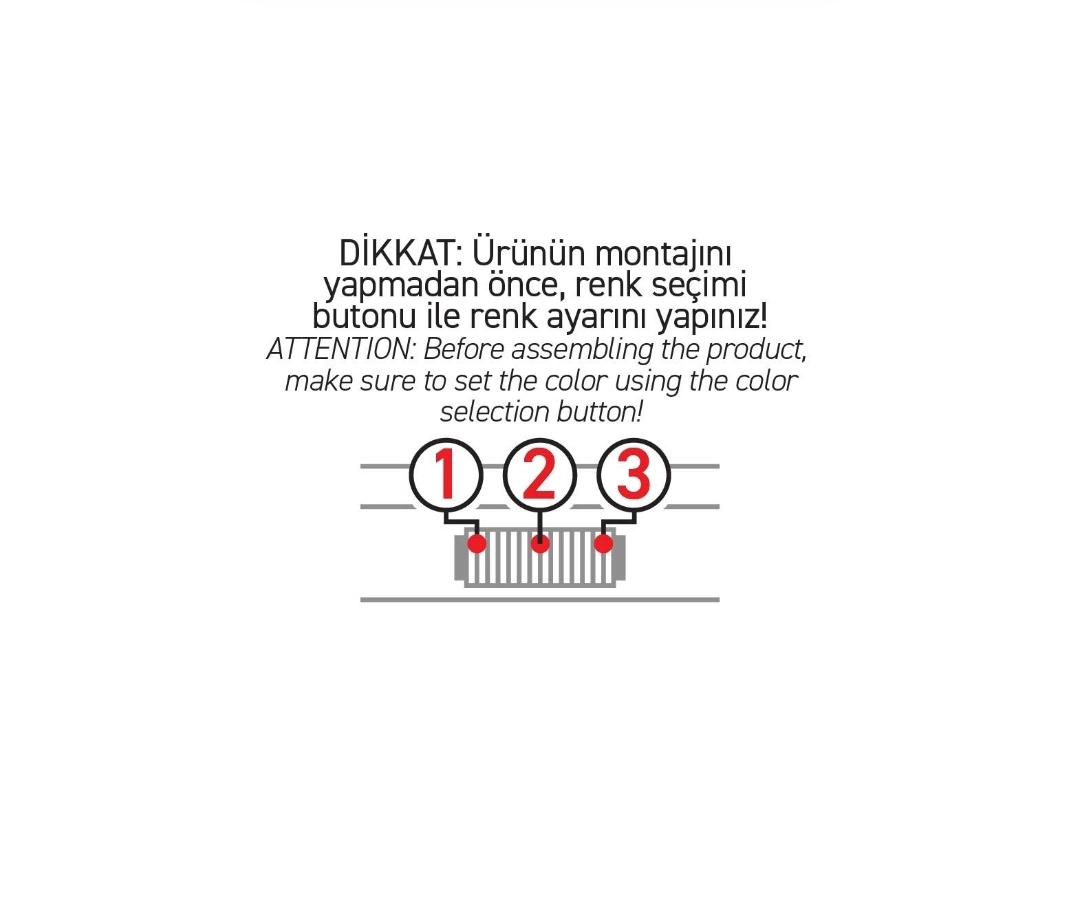ACK 6W CCT LED SPOT 3 RENK AYARI MOBİL SPOT