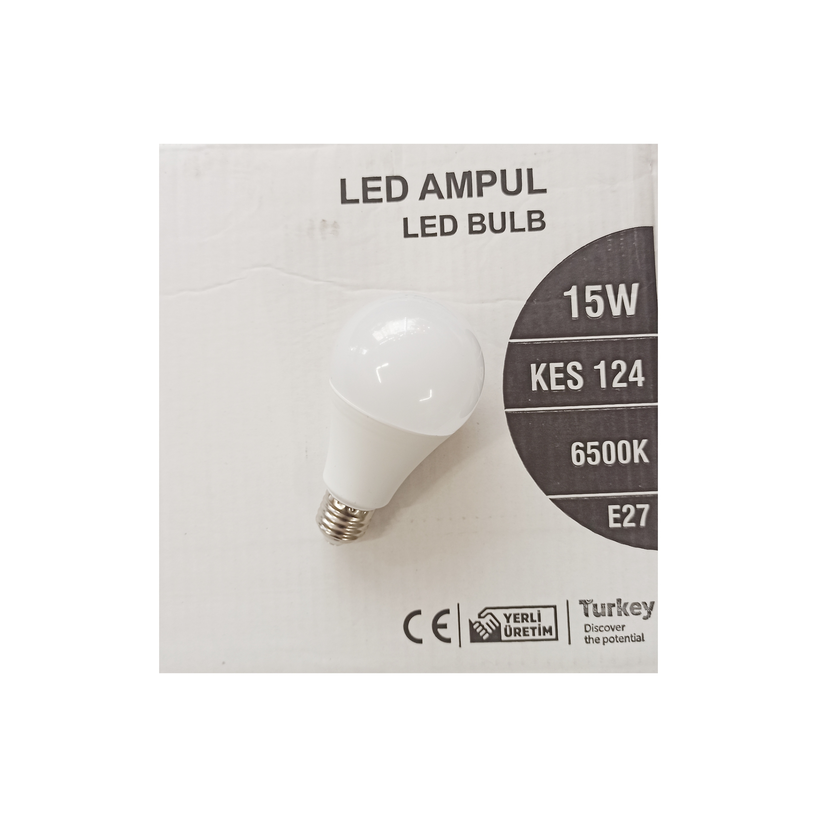 K2 15W LED AMPUL BEYAZ E27 DUYLU 6500K 1400LM 