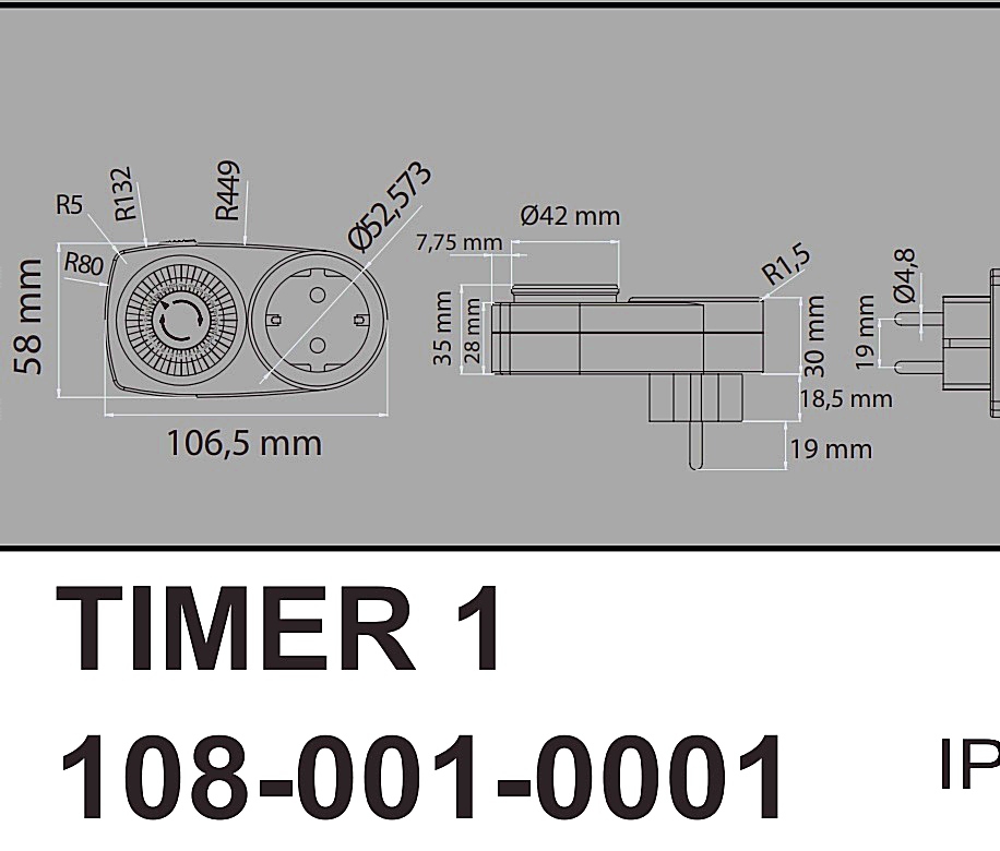 HOROZ TIMER 1 ZAMAN SAATİ 3500 W  MEKANİK 24 SAAT ZAMANLAYICI