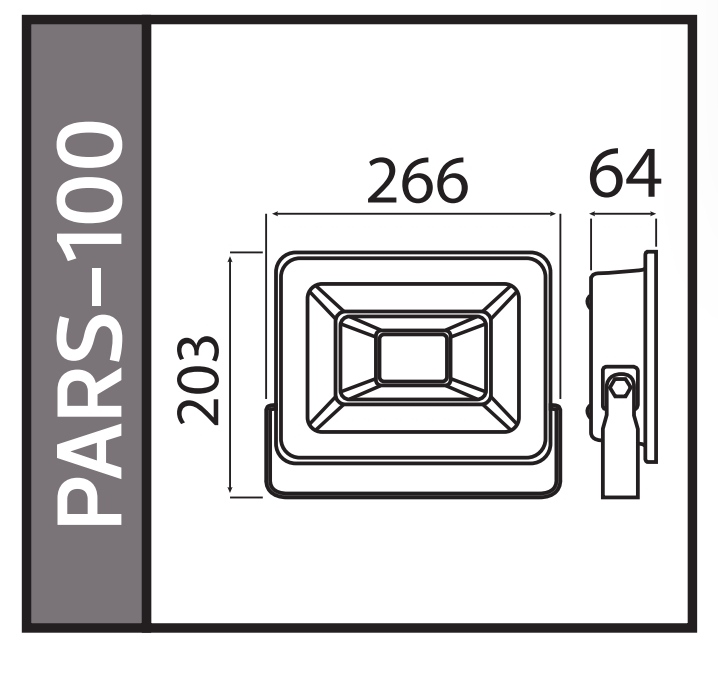 HOROZ%20PARS-100%20LED%20PROJEKTÖR%20BEYAZ%20100%20WATT%206400%20K%20068-008-0100