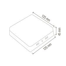 HOROZ CARLA 18SQ SIVA ÜSTÜ KARE LED PANEL BEYAZ 7000K 016-059-0018 