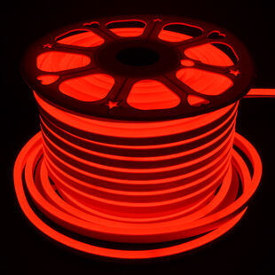 KIRMIZI NEON LED 1 METRE IP65 220 VOLT  8X16 MM
