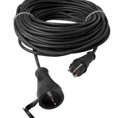 20 METRE ELEKTRİKLİ ARAÇ ŞARJI İÇİN UZATMA KABLOSU PRİZ UZATMA KABLOSU SİYAH