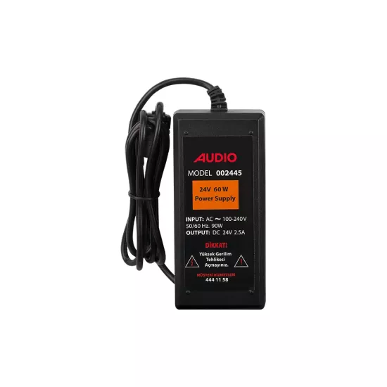 AUDIO 002445 BUS PLUS 24V 60 WATT POWER SUPPLY - AUDİO GÖRÜNTÜLÜ DİAFON GÜÇ KAYNAĞI ADAPTÖR