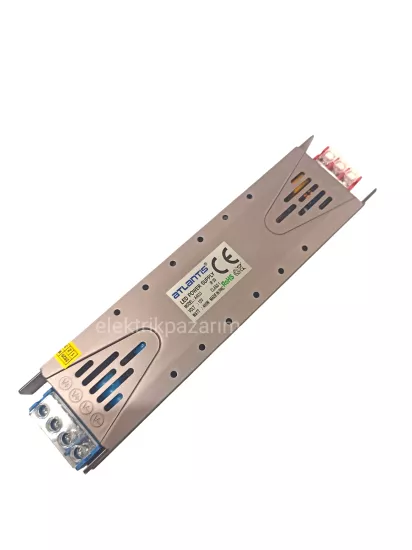 ATLANTİS 12 VOLT 33 AMPER LED TRAFOSU SLIM 12V 33A METAL KASA ADAPTÖR