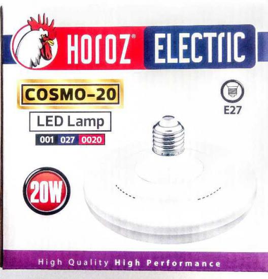 HOROZ COSMO-20 LED AMPUL 20W BEYAZ 6400K  E27 DUYLU UFO LED AMPUL 1550 LM 001-027-0020