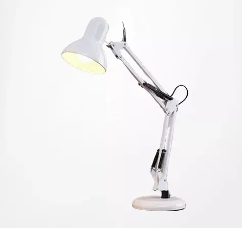 NİSA LUCE AKROBAT MASA LAMBASI BEYAZ E27 DUYLU