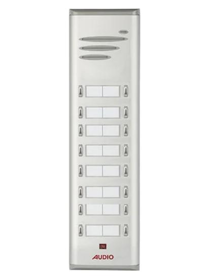 AUDIO BASIC 16 LI ÇİFT SIRA KONUŞMALI ZİL PANELİ ONALTILI HOPARLÖRLÜ ZİL BUTONU