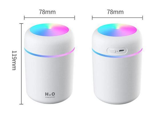 USB ULTRASONİK HAVA NEMLENDİRİCİ RGB LED GECE LAMBALI BUHAR MAKİNESİ