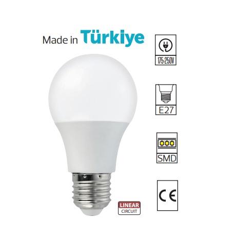 HOROZ EKOLA 9 WATT LED AMPUL 6400K BEYAZ 