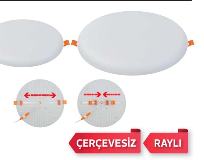 HOROZ STELLA 24- 24W RAYLI ÇERÇEVESİZ LED PANEL BEYAZ 016-052-0024 