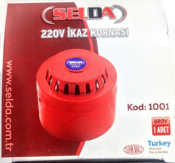 SELDA ALARM KORNASI 220 V İKAZ KORNASI PLASTİK