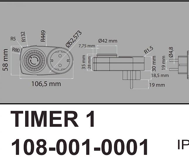 ﻿HOROZ TIMER 1 ZAMAN SAATİ 3500 W  MEKANİK 24 SAAT ZAMANLAYICI