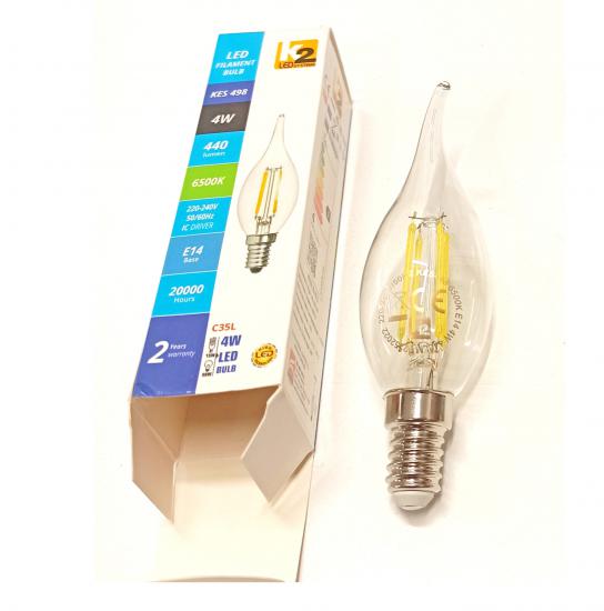 K2 KES498 LED KIVRIK BUJİ 440 LM BEYAZ IŞIK 6500K