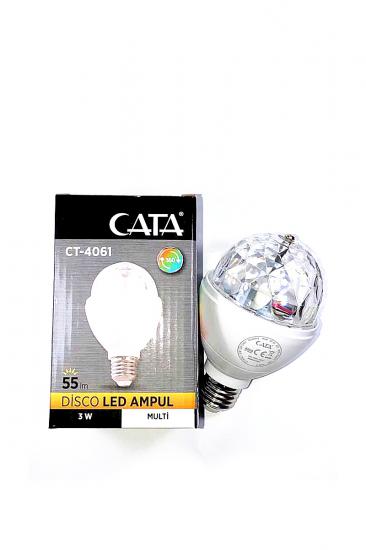 CT-4061 CATA RGB DISCO LED AMPUL 3W E27 DUYLU