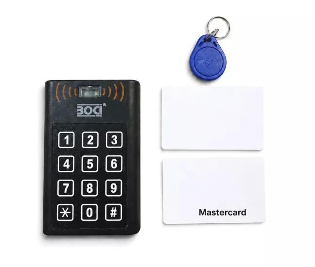 BOÇİ ŞİFRELİ VE KARTLI GEÇİŞ PANELİ (RFID MANYETİK ANAHTARLIK VE MANYETİK KART)