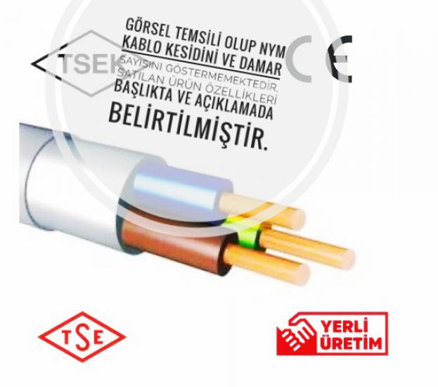 5X10 ANTİGRON KABLO NVV (NYM) 300/500 V BAKIR TSE HES/ÖZNUR/ÜNAL