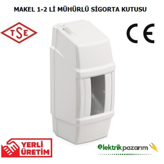 MAKEL TEKLİ SİGORTA KUTUSU (1-2Lİ) İKİLİ MÜHÜRLÜ 63140 