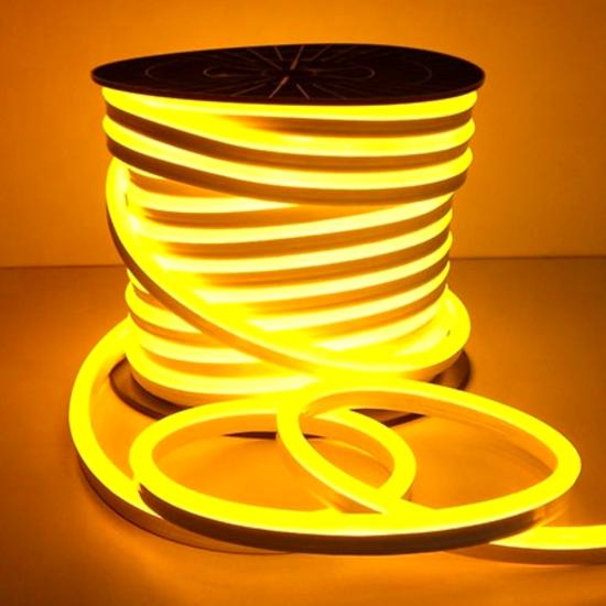 ﻿AMBER NEON LED 10 METRE FİŞ DAHİL IP65 220 VOLT SARI