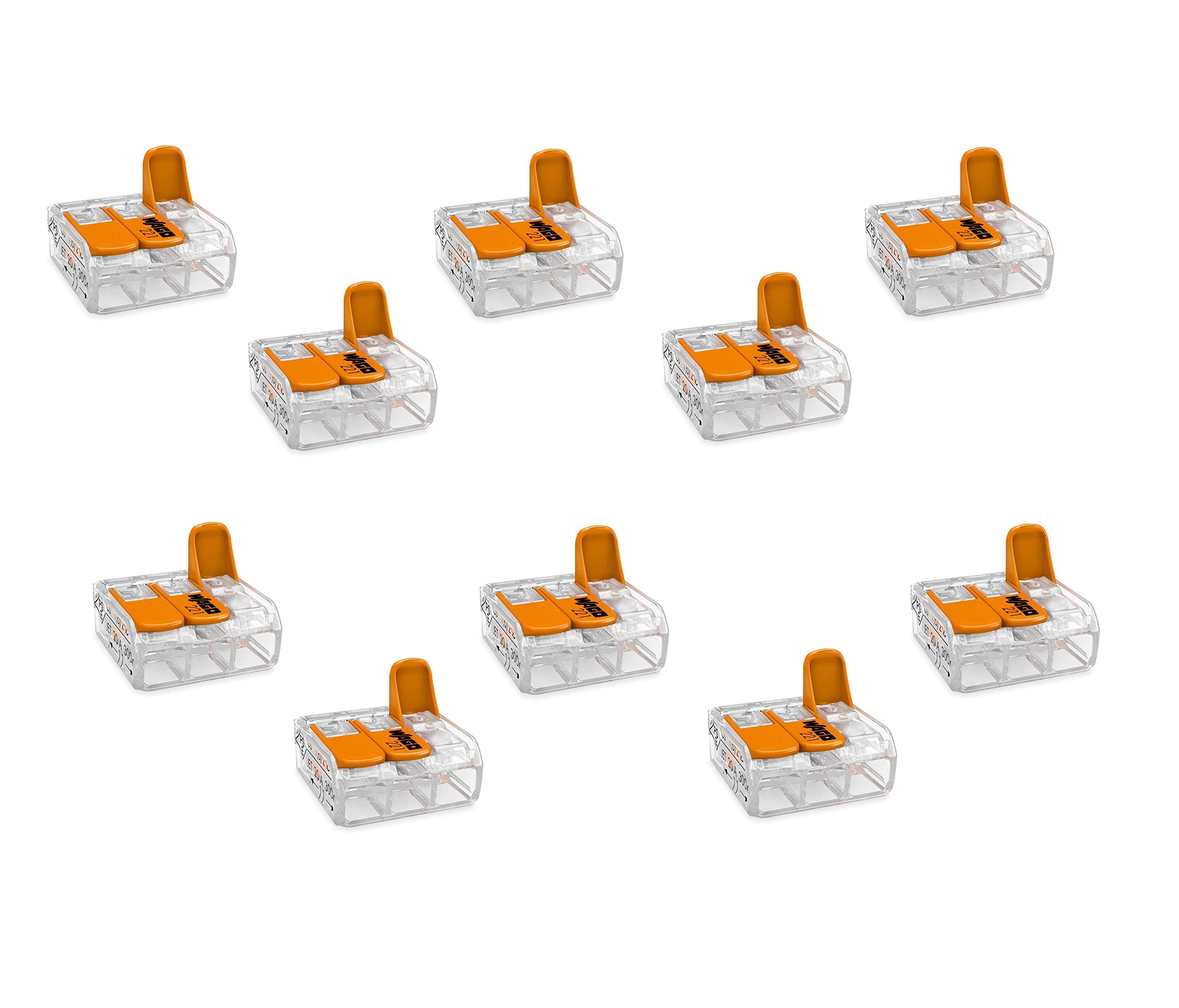 WAGO 221-413 3’LÜ KOMPAKT BUAT KLEMENSİ 0,2 - 4Mm2 X 10 ADET